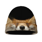 Fox Portrait Print Beanie
