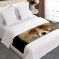 Fox Portrait Print Bed Runner