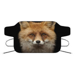 Fox Portrait Print Car Windshield Snow Cover