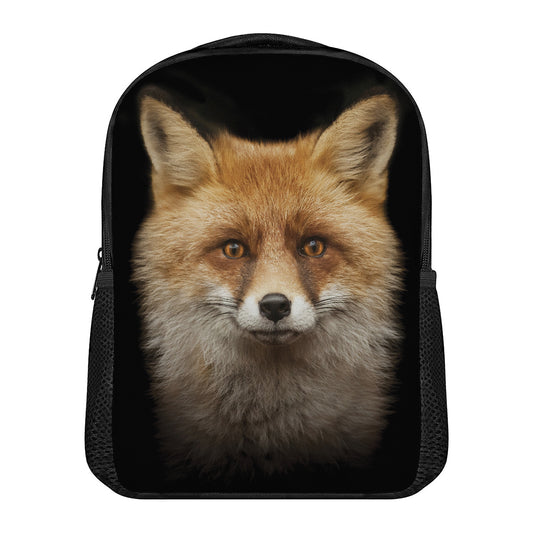 Fox Portrait Print Casual Backpack