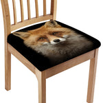 Fox Portrait Print Chair Cushion Cover