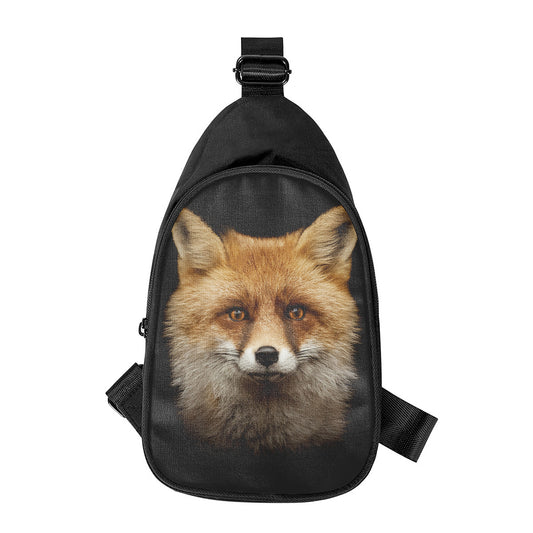 Fox Portrait Print Chest Bag