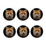 Fox Portrait Print Coaster Set