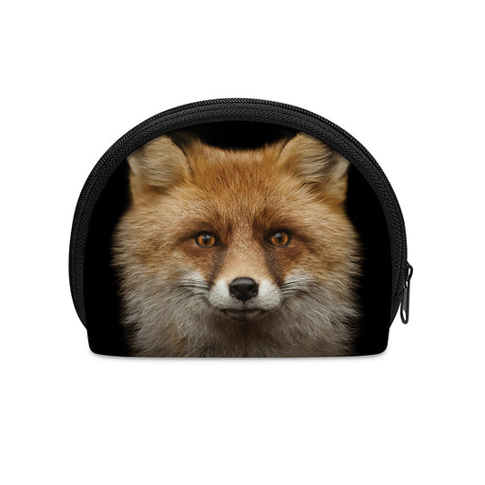 Fox Portrait Print Coin Purse