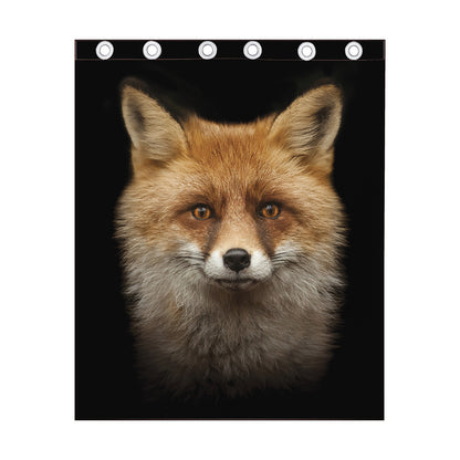 Fox Portrait Print Curtain