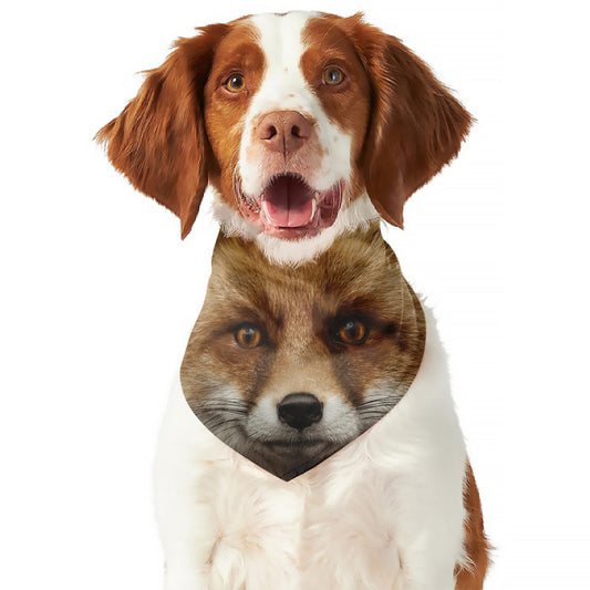 Fox Portrait Print Dog Bandana