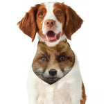 Fox Portrait Print Dog Bandana