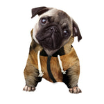 Fox Portrait Print Dog Zip Up Hoodie