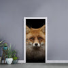 Fox Portrait Print Door Sticker