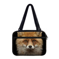 Fox Portrait Print Double Strap Bible Bag