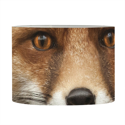 Fox Portrait Print Drum Lamp Shade