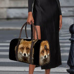 Fox Portrait Print Duffle Bag