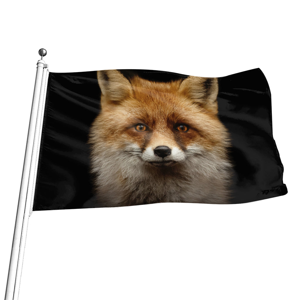Fox Portrait Print Flag