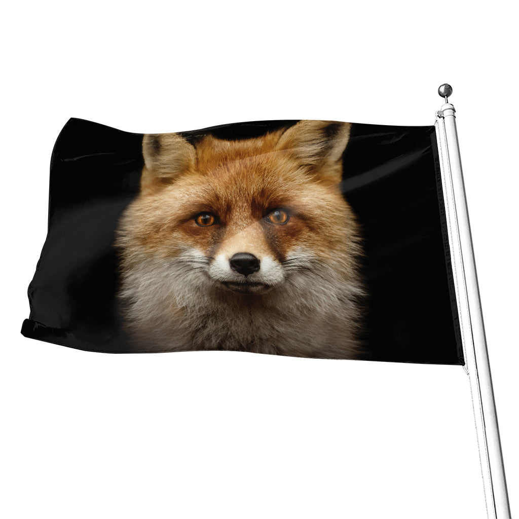 Fox Portrait Print Flag