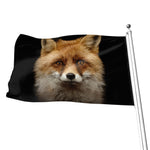 Fox Portrait Print Flag