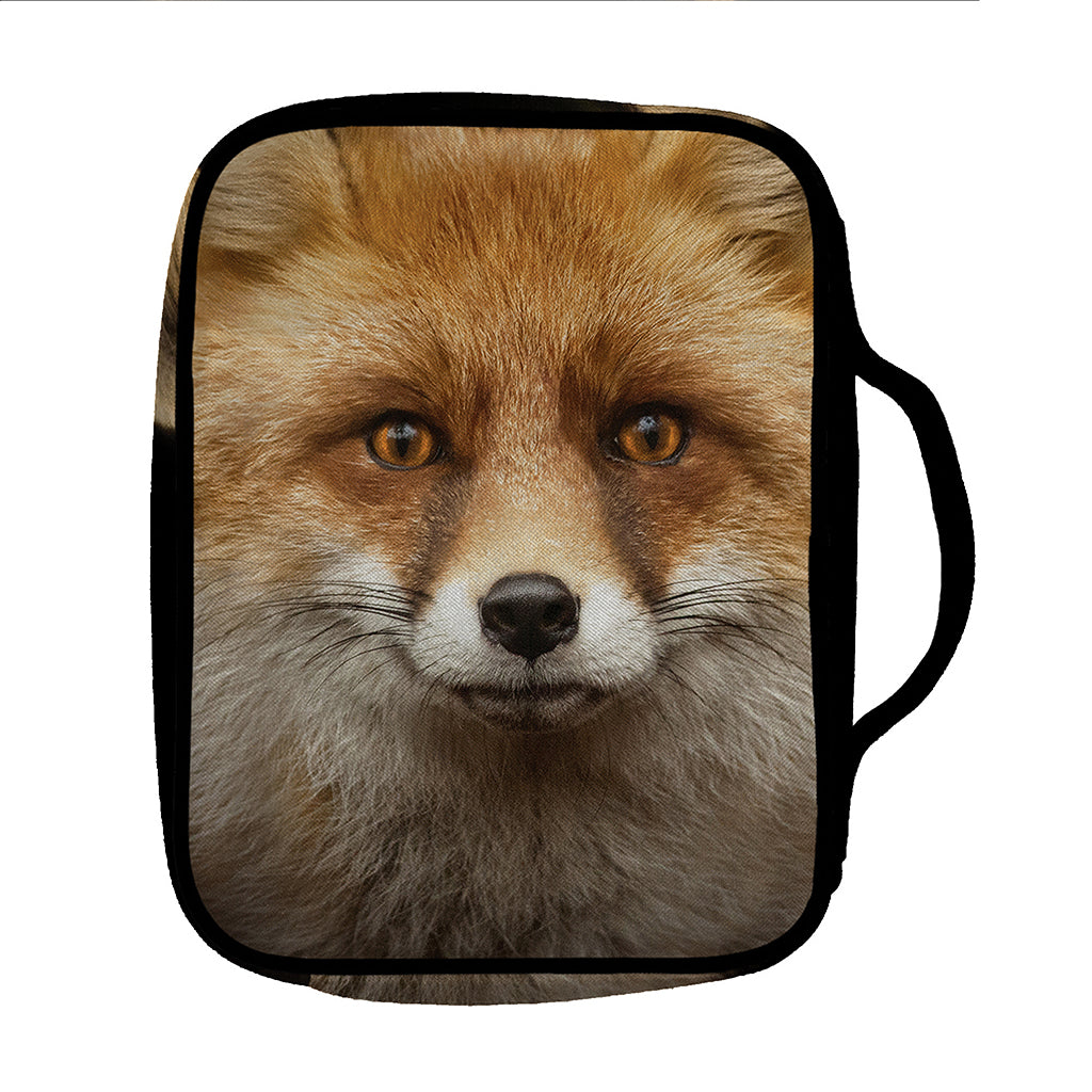 Fox Portrait Print Front Pocket Bible Bag