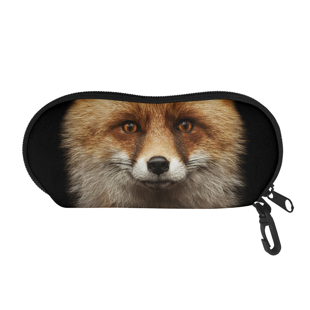 Fox Portrait Print Glasses Case