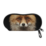 Fox Portrait Print Glasses Case