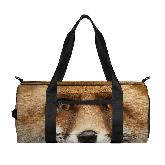 Fox Portrait Print Gym Bag