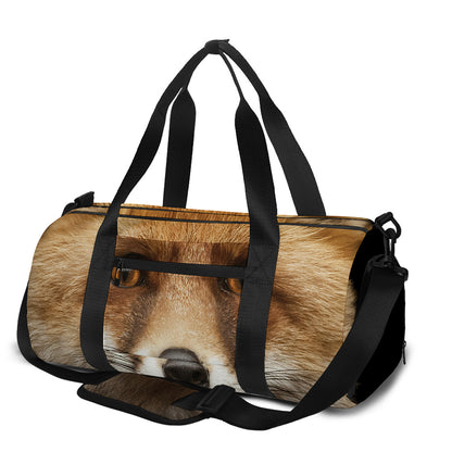 Fox Portrait Print Gym Bag