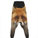 Fox Portrait Print Hammer Pants