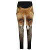 Fox Portrait Print High-Waisted Pocket Leggings