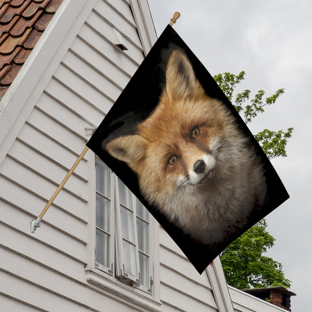 Fox Portrait Print House Flag