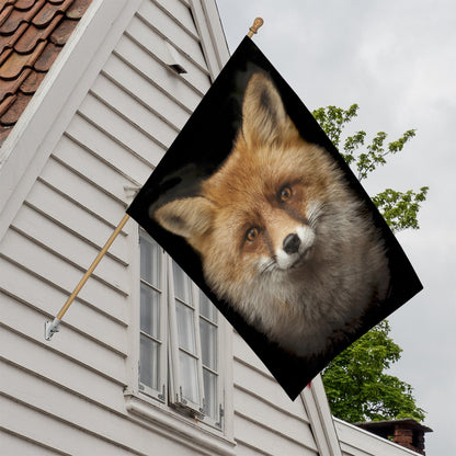 Fox Portrait Print House Flag