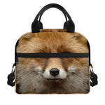 Fox Portrait Print Insulated Lunch Bag