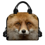 Fox Portrait Print Insulated Lunch Bag