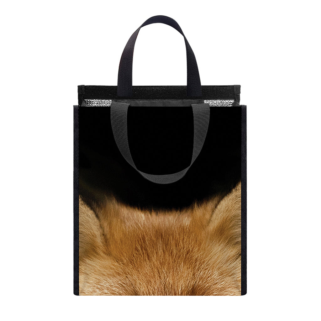 Fox Portrait Print Insulated Lunch Tote