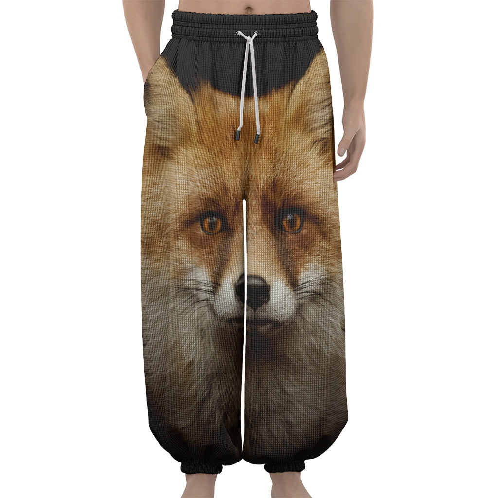 Fox Portrait Print Lantern Pants