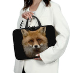 Fox Portrait Print Laptop Sleeve With Handle