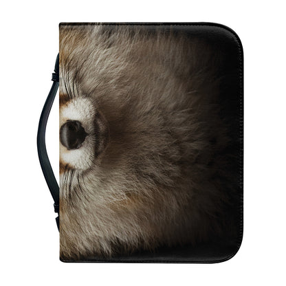 Fox Portrait Print Leather Bible Cover