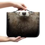 Fox Portrait Print Leather Bible Cover