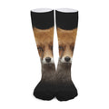 Fox Portrait Print Long Socks