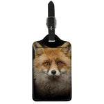 Fox Portrait Print Luggage Tag