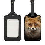 Fox Portrait Print Luggage Tag