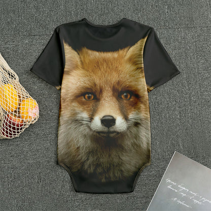 Fox Portrait Print Men's Bodysuit