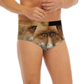 Fox Portrait Print Men's Briefs