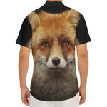 Fox Portrait Print Men's Deep V-Neck Shirt