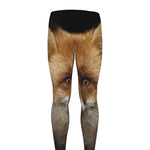 Fox Portrait Print Men's leggings