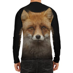 Fox Portrait Print Men's Long Sleeve Rash Guard