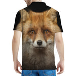 Fox Portrait Print Men's Polo Shirt