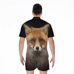 Fox Portrait Print Men's Rompers