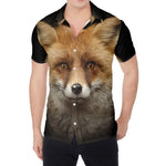 Fox Portrait Print Men's Shirt