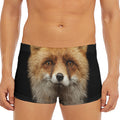 Fox Portrait Print Men's Short Boxer Briefs