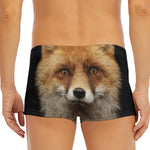 Fox Portrait Print Men's Short Boxer Briefs