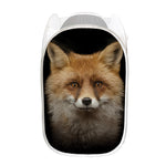 Fox Portrait Print Mesh Laundry Hamper
