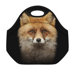 Fox Portrait Print Neoprene Lunch Bag